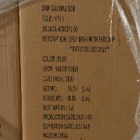Sam Salem & Son 3-Ply Masks w/ Earloop - Quantity 9 cases of 2000 image 2